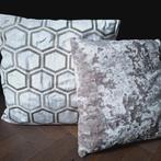 Prachtige set sierkussens creme taupe kleur nieuw, Ophalen, Beige, Vierkant, Nieuw