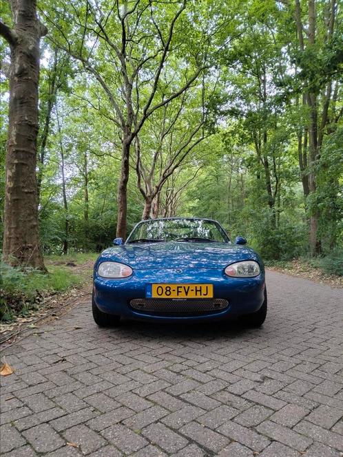 Mazda MX-5 10th anniversary, Auto's, Mazda, MX-5, Benzine, Cabriolet, Handgeschakeld, Geïmporteerd, Blauw, Blauw, Leder en Alcantara