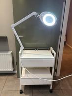 Werktrolley met loeplamp, Hobby en Vrije tijd, Ophalen, Gebruikt, Loeplamp