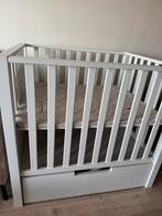 Europe Baby Mees box wit met lade + boxmatras, Kinderen en Baby's, Boxen, Ophalen of Verzenden, Zo goed als nieuw, Vierkant, Lade