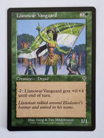 Llanowar Vanguard Invasion MTG Near Mint beschikbaar voor biedingen