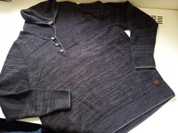 PME LEGEND donker grijze trui met kraag, maat XXL beschikbaar voor biedingen