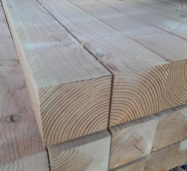 Douglas paal 150 x 150 mm fijnbezaagd, Tuin en Terras, Palen, Balken en Planken, Nieuw, Palen, 250 cm of meer, Ophalen
