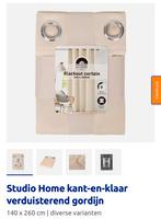 5 x Verduisterende gordijnen, Huis en Inrichting, Stoffering | Gordijnen en Lamellen, 100 tot 150 cm, 200 cm of meer, Beige, Ophalen of Verzenden