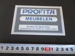 sticker aalst profita meubelen gordijn en tapijt show, Ophalen, Zo goed als nieuw, Bedrijf of Vereniging