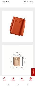 Tuile du nord natuur rood, Ophalen, Steen of Klei, 15 m² of meer, Dakpannen