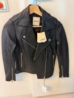 Nieuwe Sandro leren jas - Maat 34, Ophalen of Verzenden, Nieuw, Maat 34 (XS) of kleiner, Zwart