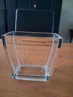 MIKASA - prachtige kristallen rechthoekige vaas, Antiek en Kunst, Antiek | Glas en Kristal, Ophalen of Verzenden