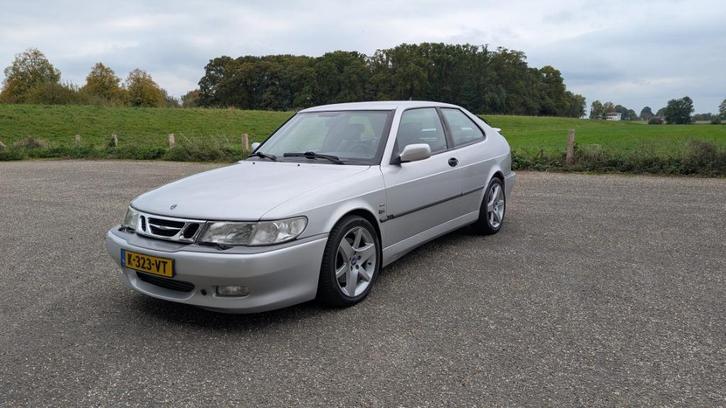 Saab 9-3 2.0 Turbo Aero Coupe 2001 Grijs, Auto's, Saab, Particulier, Saab 9-3, Airbags, Airconditioning, Alarm, Android Auto, Apple Carplay