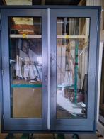 3 sets kozijn met dubbele tuindeuren, Ophalen of Verzenden, Buitendeur, Glas, 120 cm of meer