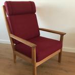 Getama Hans J. Wegner GE265 fauteuil rood, Stof, Ophalen