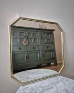Vintage mid-century spiegel achtighoekig jaren 60, Huis en Inrichting, Woonaccessoires | Spiegels, Minder dan 50 cm, Rond, Ophalen of Verzenden
