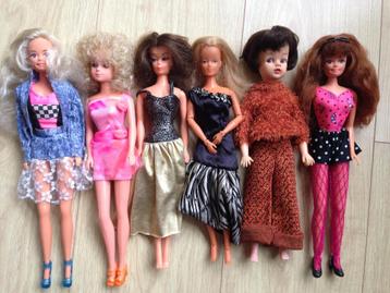 🤎6 Oude CLONE BARBIE'S vanaf Jaren 60 o.a. LUCKY & CAMAY. beschikbaar voor biedingen