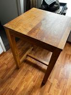 Bartafel/statafel van teakhout, Ophalen, 100 tot 150 cm, Teakhout, 50 tot 100 cm