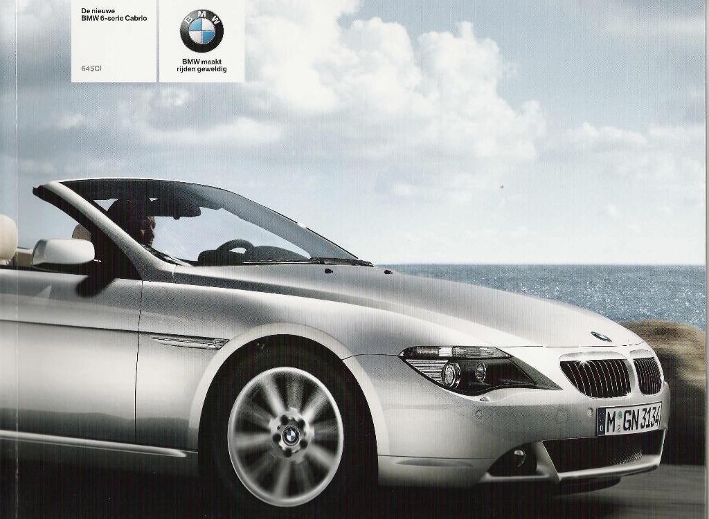 BMW 6 serie cabriolet folders, Ophalen of Verzenden, Zo goed als nieuw, BMW