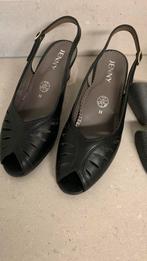 Damesschoenen open met laag hakje, zwart, maat 40, Schoenen met lage hakken, Zwart, Nieuw, Ophalen of Verzenden