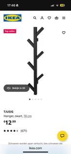 2 nieuwe kapstokken ikea tjusig, Huis en Inrichting, Woonaccessoires | Kapstokken, Nieuw, Minder dan 100 cm, Hout, Ophalen