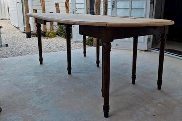 Ovale en ronde houten eettafel in 1 - 210x119cm beschikbaar voor biedingen