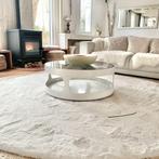 Fluffy  de luxe - champagne xxxl vloerkleed - fotoshoot, Ophalen, Rond, 200 cm of meer, Zo goed als nieuw