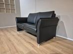 Prominent 2 Zits Bank - Zwart - Leder - Nieuwstaat - Design, Voltastraat 21, Barneveld, Prominent, Prominent, showroom, 2 zits, montel, leolux, design, leer