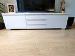 Wit hoogglans tv meubel Ikea, Huis en Inrichting, Kasten | Televisiemeubels, Gebruikt, Ophalen