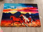 Vloerkleed, van paarden, 100 x 145 cm, wasbaar, Ophalen of Verzenden, Zo goed als nieuw, Rechthoekig, 100 tot 150 cm