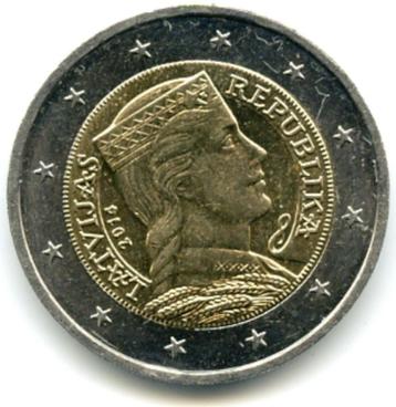 2 Euro Letland 2014 UNC - Reguliere Munt beschikbaar voor biedingen