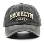 Retro Brooklyn Pet, Grijs, Zwart..., Brooklyn, Verzenden, Nieuw, One size fits all