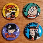 Button set: Sjors en Sjimmie,  Billie Turf, Dinkie, Winnatoe, Ophalen of Verzenden, Zo goed als nieuw, Overige onderwerpen