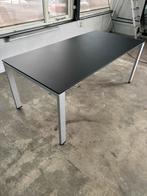 Stevig mat zwart / grijs bureau 180x90 cm, als nieuw, Huis en Inrichting, Bureaus, Ophalen, Zo goed als nieuw