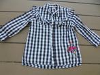 Zwart wit grijze blouse, Meisje, Overhemd of Blouse, Ophalen of Verzenden, Zo goed als nieuw