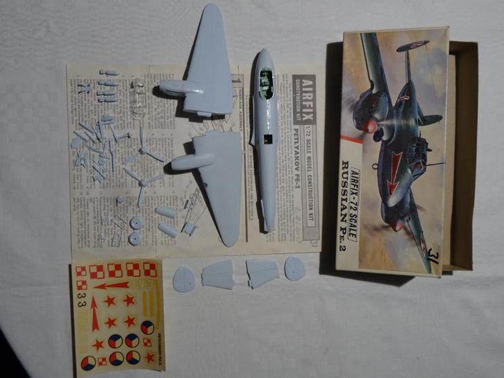 Petlyakov PE-2 1/72  (schaal 1:72)  modelvliegtuig, Hobby en Vrije tijd, Modelbouw | Vliegtuigen en Helikopters, Vliegtuig, 1:72 tot 1:144