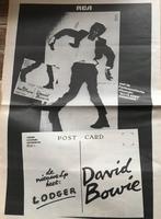 Paginagrote A3 advertentie DAVID BOWIE Lodger release, Ophalen of Verzenden