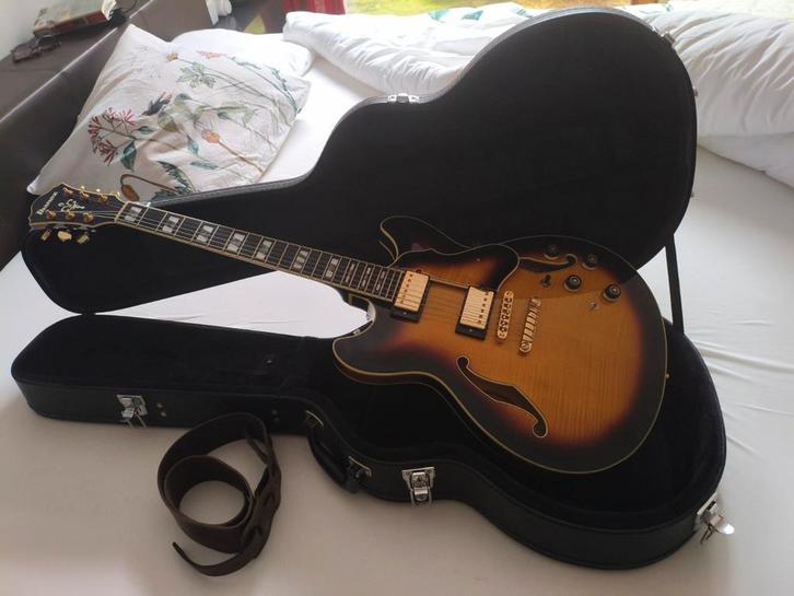 Ibanez AS153, Muziek en Instrumenten, Snaarinstrumenten | Gitaren | Elektrisch, Zo goed als nieuw, Hollow body, Ibanez, Ophalen
