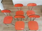 5 retro 50s/60s formica stoelen, Huis en Inrichting, Stoelen, Vijf, Zes of meer stoelen, Gebruikt, Ophalen, Metaal