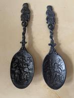 Antieke tinnen lepels met de tandmeester van Jan Steen, Ophalen of Verzenden