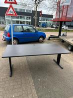 200x100 bureau zwart frame zwart blad