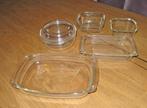 5 ovenschalen in verschillende maten, Ophalen, Overige stijlen, Glas, Schaal of Schalen