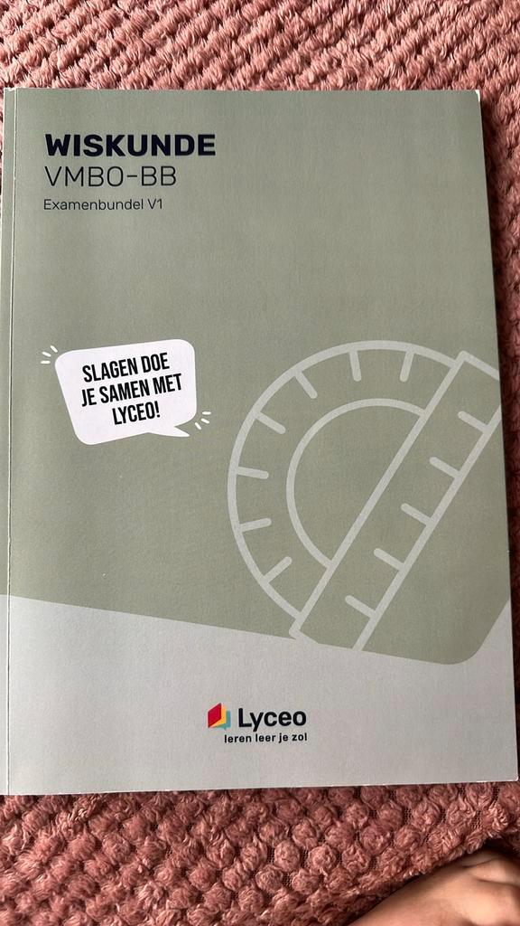 Wiskunde VMBO-BB Examenbundel V1 – Lyceo, Boeken, Schoolboeken, Zo goed als nieuw, Overige vakken, VMBO, Ophalen of Verzenden