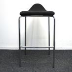 Materia Plektrum Barkruk | Krukken | Zwarte stof | ZH 78 cm, Huis en Inrichting, Barkrukken, -, 60 tot 90 cm, Ophalen of Verzenden