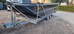 HDPE WERKBOOT 6M, Watersport en Boten, Platbodems, Ophalen, Overige materialen, Elektrisch, Zo goed als nieuw