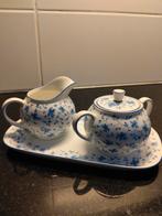Suikerpotje en melk kannetje merk Arzberg- blauw/wit, Antiek en Kunst, Ophalen of Verzenden