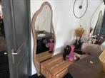 Spiegel laban 180x60 organische vorm met mangohout rand, Huis en Inrichting, Woonaccessoires | Spiegels, Ophalen, Nieuw, Overige vormen