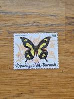 burundi gestempeld dieren vlinders met opdruk  jr 1989, Ophalen of Verzenden, Gestempeld, Dier of Natuur