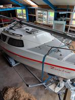 Goed onderhouden kajuit zeilboot met moter en trailer, Ophalen, Zo goed als nieuw, Tourjacht of Cruiser, 6 tot 9 meter