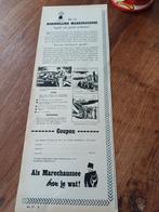 Advertentie van de Koninklijke Marechaussee 1954, Ophalen of Verzenden, Marechaussee, Nederland, Embleem of Badge