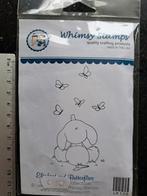 WHIMSEY STAMPS RUBBER STEMPEL OLIFANTJE KAARTEN MAKEN, Ophalen of Verzenden, Nieuw, EZ-mounted stempel