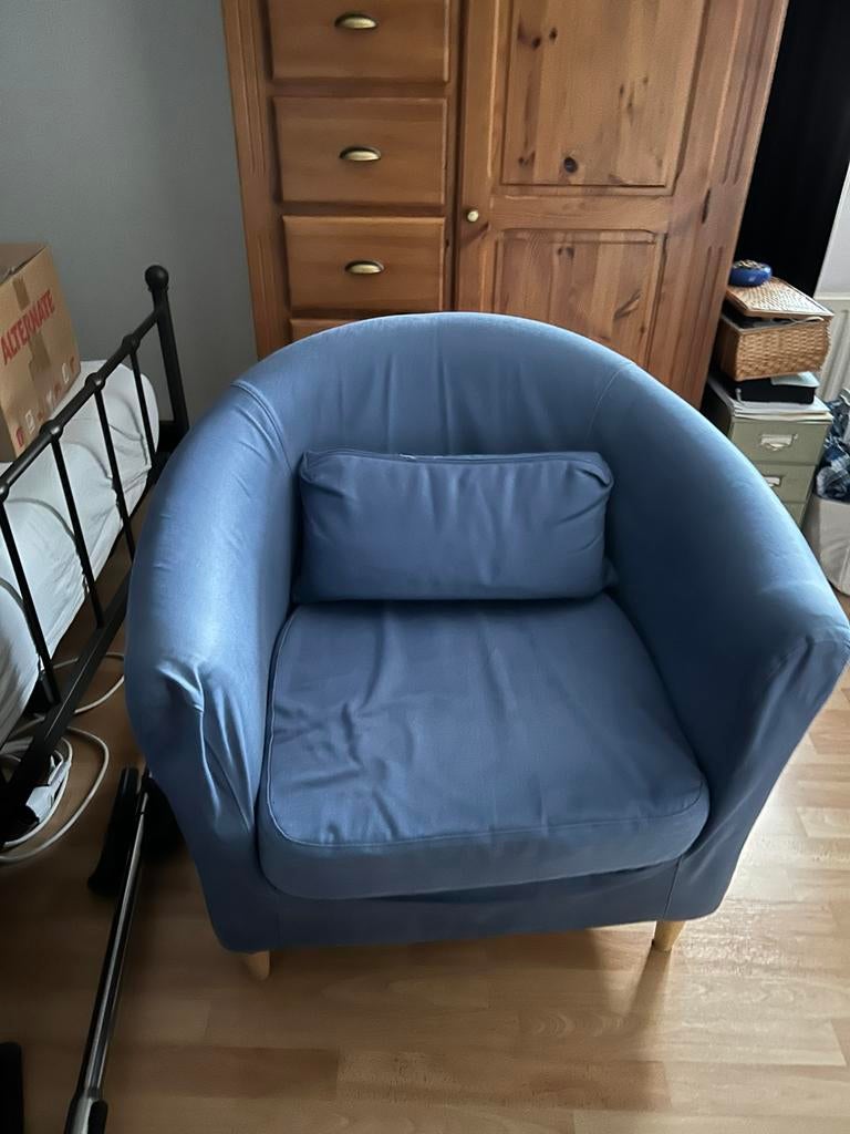 Fauteuil, Ophalen, 75 tot 100 cm, Zo goed als nieuw, Stof
