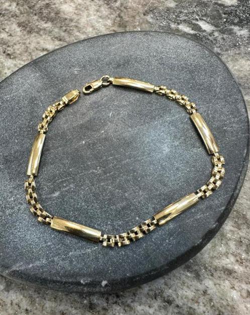 Prachtige 14k gouden armband, Sieraden, Tassen en Uiterlijk, Armbanden, Zo goed als nieuw, Goud, Ophalen of Verzenden