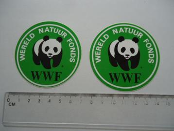 sticker oud WWF Natuurfonds natuur fonds panda beer logo  beschikbaar voor biedingen